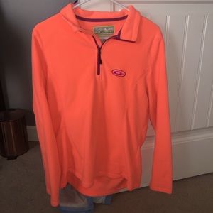 Drake pullover size L & AE jean shorts size 6.